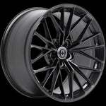 A side view of HRE FlowForm FF28 Wheels in Tarmac with no background  