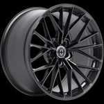 A side view of HRE FlowForm FF28 Wheels in Tarmac with no background  