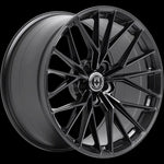 A side view of HRE FlowForm FF28 Wheels in Tarmac with no background  