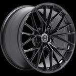 A side view of HRE FlowForm FF28 Wheels in Tarmac with no background  