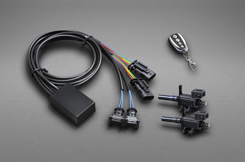 Capristo CES-3 module, key fob and wiring included with Porsche Cayenne 536 valved exhaust