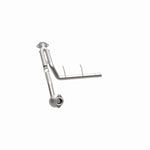 MagnaFlow 5551156 carb direct-fit catalytic converter, opposite side view of the turntable spin