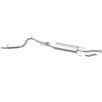 BRExhaust 106-0717 direct-fit exhaust kit, opposite rear three-quarter view of the turntable spin