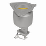 MagnaFlow 5582686 carb direct-fit catalytic converter, rear three-quarter view of the turntable spin