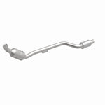 MagnaFlow 551265 carb direct-fit catalytic converter, front three-quarter view of the turntable spin