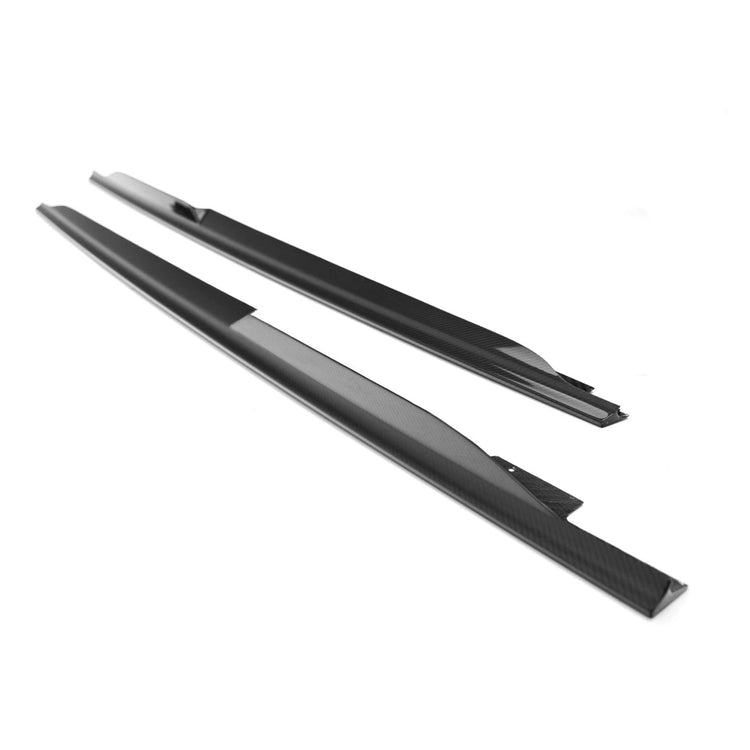 wide view of TRE Carbon Pre-Preg Side Skirts for Audi R8 4S 2015–2023 with white background