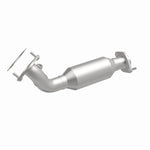 MagnaFlow 5451171 carb direct-fit catalytic converter, front three-quarter view of the turntable spin