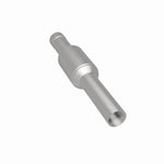 MagnaFlow 3391476 carb direct-fit catalytic converter, rear three-quarter view of the turntable spin