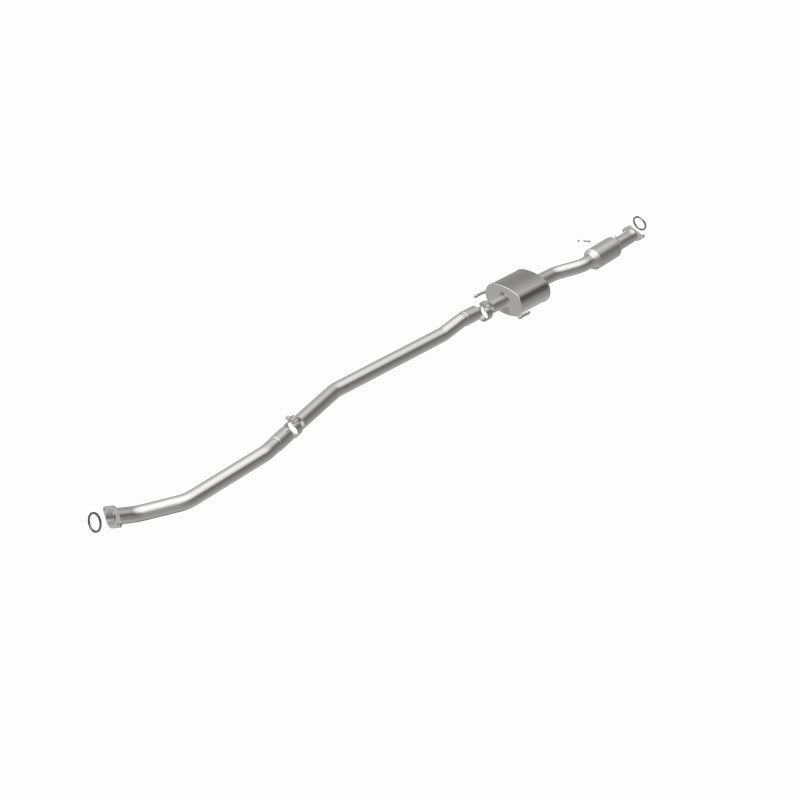 MagnaFlow 5592335 carb direct-fit catalytic converter, rear view of the turntable spin