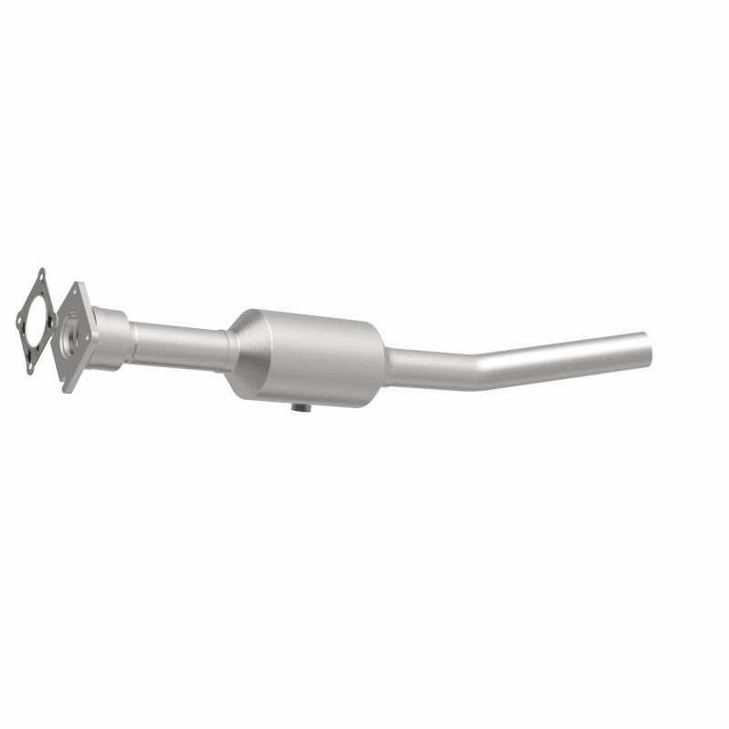 MagnaFlow 4561734 carb direct-fit catalytic converter, front three-quarter view of the turntable spin
