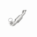 MagnaFlow 5461689 carb direct-fit catalytic converter, opposite front three-quarter view of the turntable spin