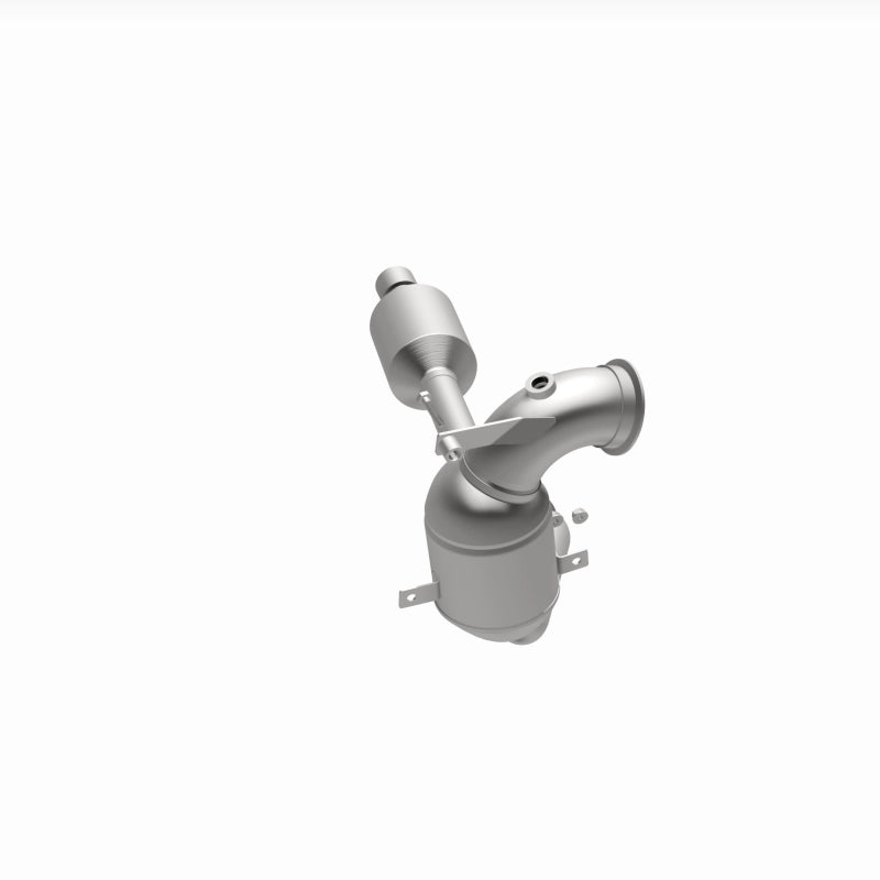 MagnaFlow 280759 oem grade direct-fit catalytic converter, opposite side view of the turntable spin