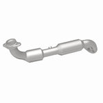 MagnaFlow 4583087 carb direct-fit catalytic converter, rear three-quarter view of the turntable spin