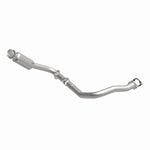 MagnaFlow 5551532 carb direct-fit catalytic converter, front three-quarter view of the turntable spin