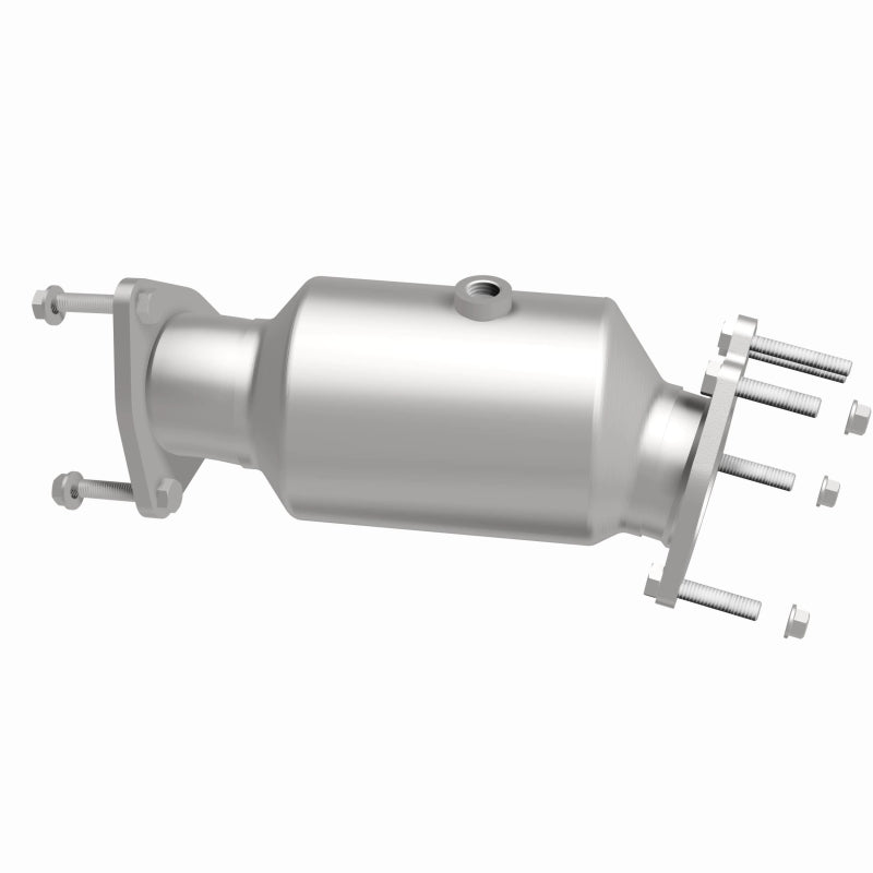 MagnaFlow 280162 oem grade direct-fit catalytic converter, side view of the turntable spin