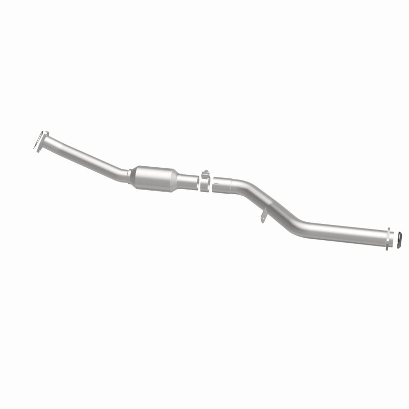 MagnaFlow 5571217 carb direct-fit catalytic converter, side view of the turntable spin