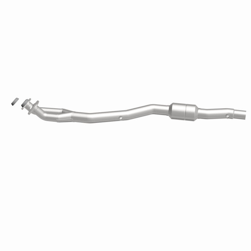 MagnaFlow 4481682 carb direct-fit catalytic converter, side view of the turntable spin