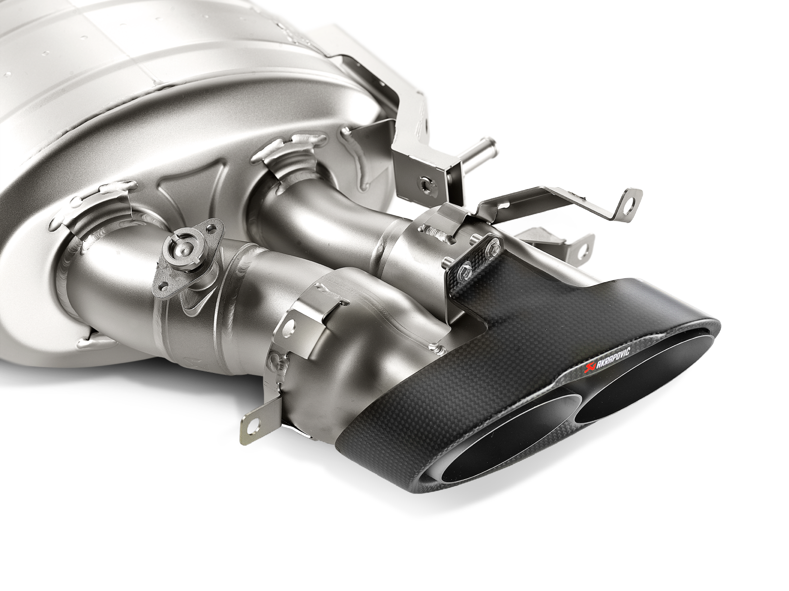 Akrapovic Evolution Line (Titanium) S-AU/TI/4H for Audi RS7 Sportback (C7) 2014-2018, rear view