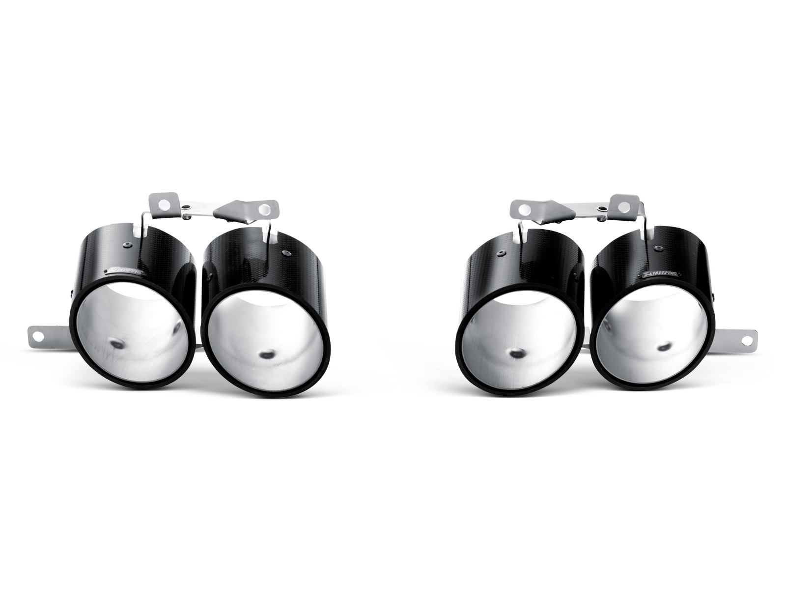 Akrapovic Tail pipe set (Carbon) 550/560 TP-CT/7 for Lamborghini Gallardo LP 550-2 (Gallardo) 2011-2014, side view