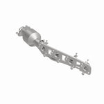 MagnaFlow 290034 oem grade manifold converter, side view of the turntable spin