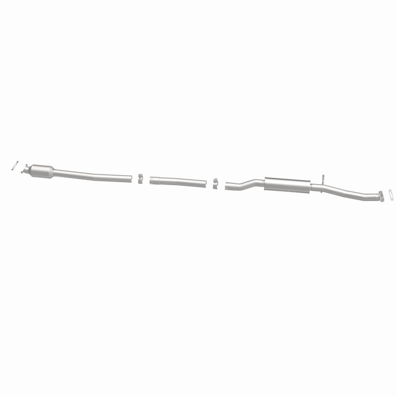 MagnaFlow 557998 carb direct-fit catalytic converter, side view of the turntable spin