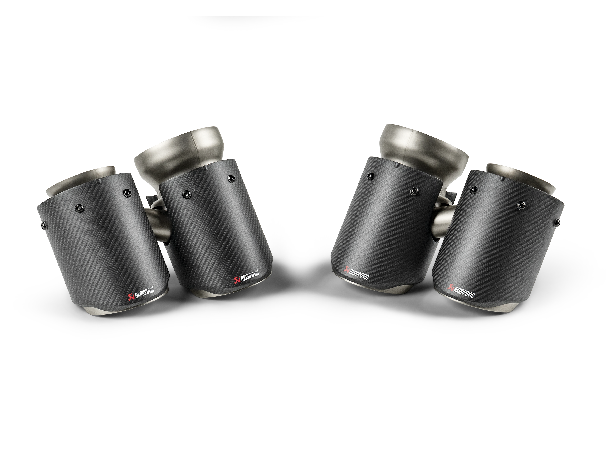 Akrapovic Tail Pipe Set (Carbon) TP-CT/78 for BMW M5 (G90) 2025-2026, side view