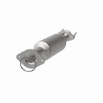 MagnaFlow 5411042 carb direct-fit catalytic converter, opposite front three-quarter view of the turntable spin