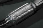 Braided flex section on the Capristo Ferrari F430 cat spare pipe