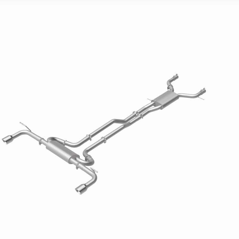 BRExhaust 106-0919 direct-fit exhaust kit, rear view of the turntable spin