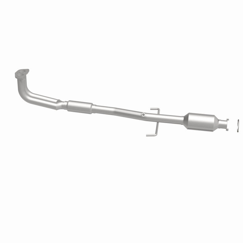 MagnaFlow 21-374 oem grade direct-fit catalytic converter, side view of the turntable spin