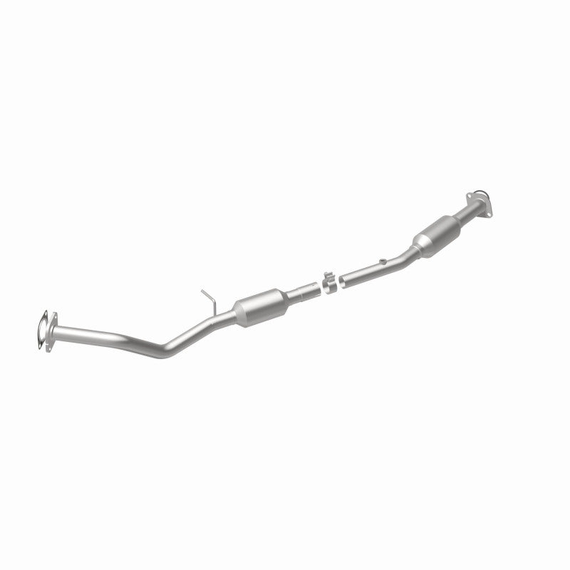 MagnaFlow 21-286 oem grade direct-fit catalytic converter, rear view of the turntable spin