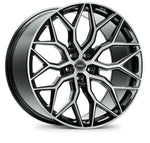 Vossen HF-2 22x11 - 5x130 - ET50 - Deep Face - 71.6 -- Brushed Gloss Black Wheel