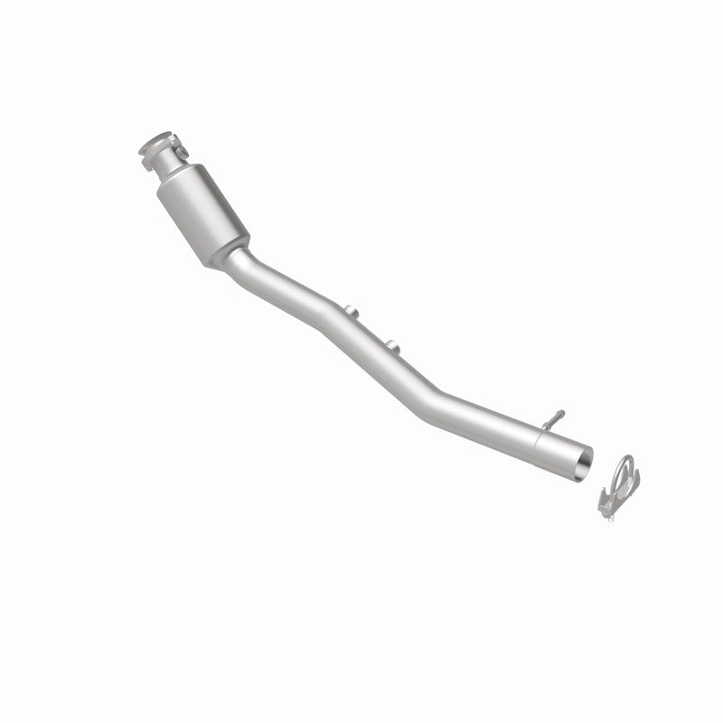 MagnaFlow 5451713 carb direct-fit catalytic converter, rear view of the turntable spin