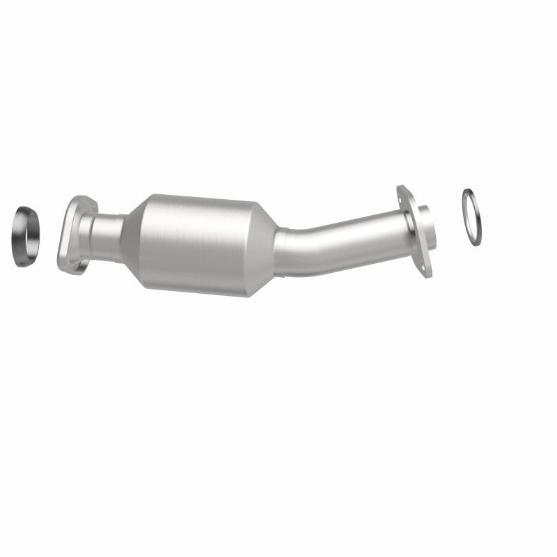 MagnaFlow 5592557 carb direct-fit catalytic converter, side view of the turntable spin