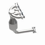 MagnaFlow 22-060 oem grade manifold converter, opposite side view of the turntable spin