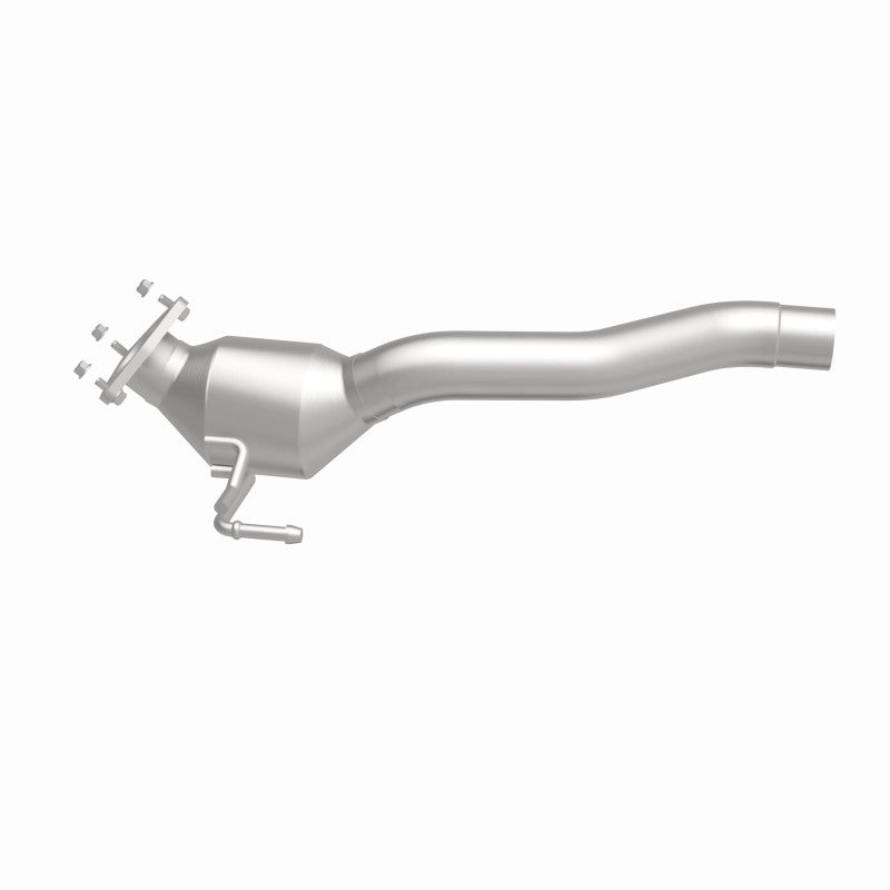 MagnaFlow 52373 oem grade direct-fit catalytic converter, side view of the turntable spin