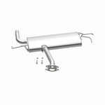 BRExhaust 108-0160 muffler, opposite side view of the turntable spin
