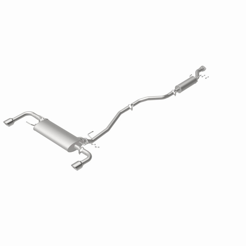 BRExhaust 106-0137 direct-fit exhaust kit, rear view of the turntable spin
