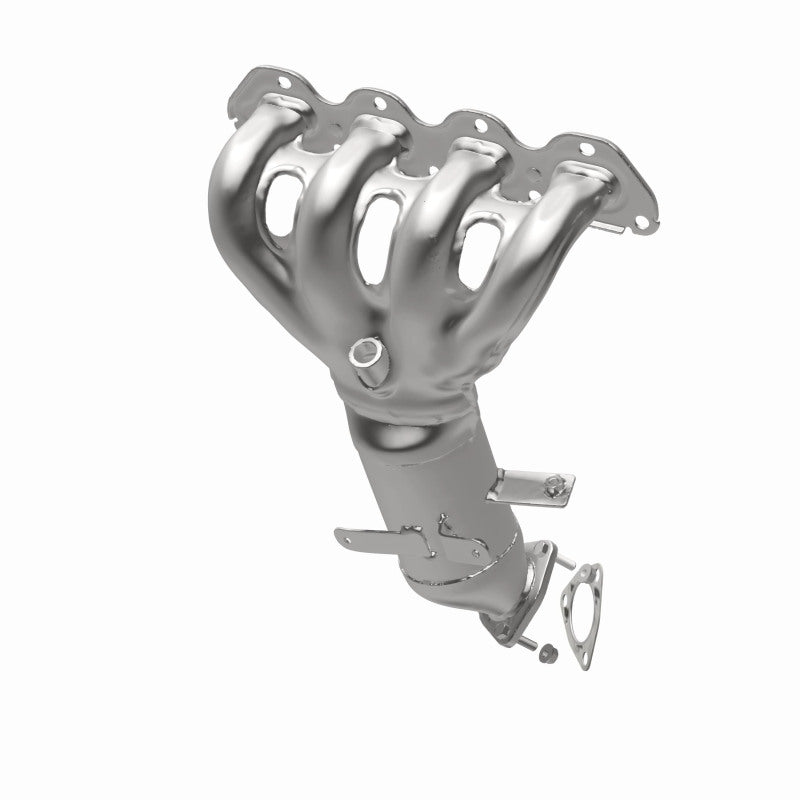 MagnaFlow 5531145 carb manifold converter, opposite rear three-quarter view of the turntable spin