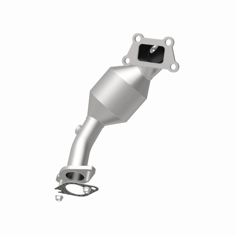 MagnaFlow 551184 carb direct-fit catalytic converter, side view of the turntable spin