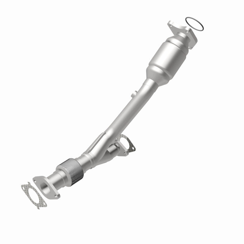 MagnaFlow 5461229 carb direct-fit catalytic converter, rear view of the turntable spin
