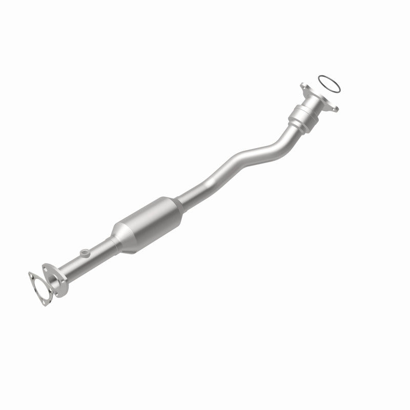 MagnaFlow 4561089 carb direct-fit catalytic converter, rear view of the turntable spin