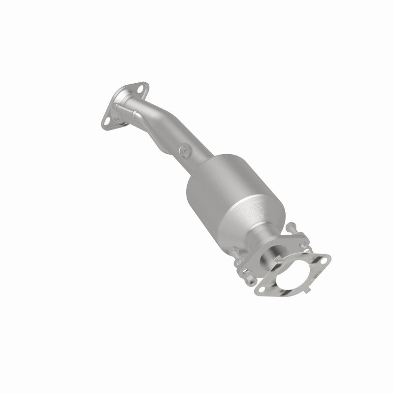 MagnaFlow 52690 oem grade direct-fit catalytic converter, rear three-quarter view of the turntable spin