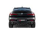Akrapovic BMW X4M Rear Carbon Fiber Diffuser - High Gloss DI-BM/CA/6 for BMW X4 M F98 2020-2025, rear view