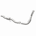 MagnaFlow 52492 oem grade direct-fit catalytic converter, opposite rear three-quarter view of the turntable spin