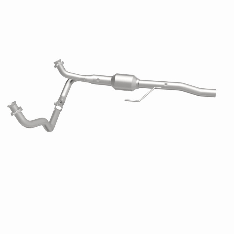MagnaFlow 4451203 carb direct-fit catalytic converter, side view of the turntable spin