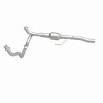 MagnaFlow 4451203 carb direct-fit catalytic converter, side view of the turntable spin