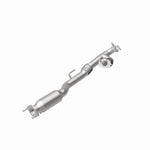 MagnaFlow 5592852 carb direct-fit catalytic converter, rear view of the turntable spin