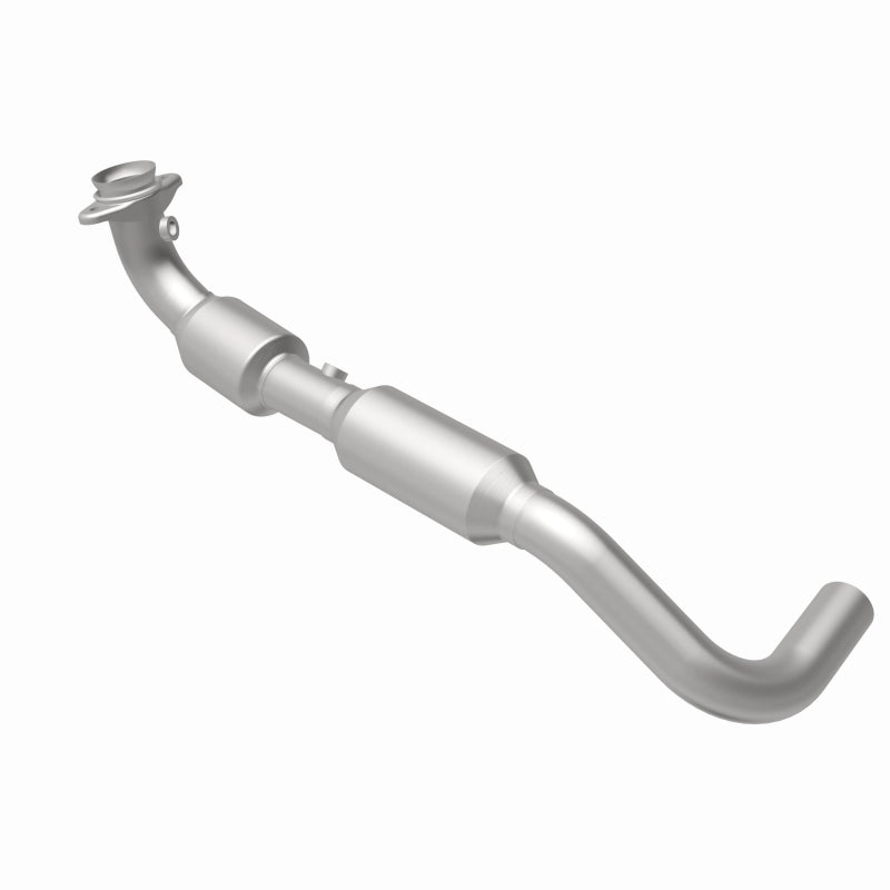 MagnaFlow 4583077 carb direct-fit catalytic converter, rear view of the turntable spin