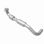 MagnaFlow 4583077 carb direct-fit catalytic converter, rear view of the turntable spin